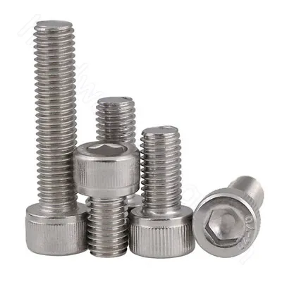 Socket Cap Screws Hex Head A4 Stainless Allen Bolts M2 2.5 3 4 5 6 8 10 12 Screw • $1.89