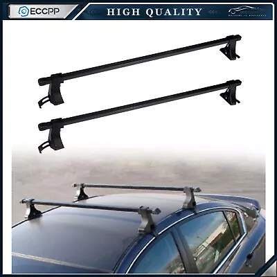 Universal Car Top Roof Rack Cross Bar 48  Luggage Cargo Carrier Aluminum Pair • $45.99