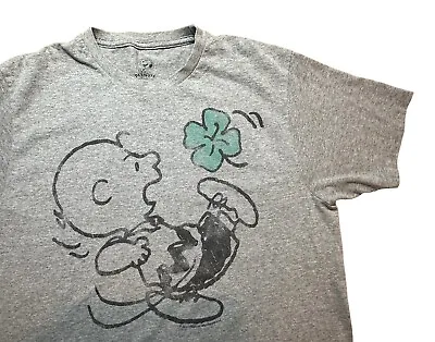 Peanuts Charlie Brown St Patrick’s Day T-shirt Size L • $11.70