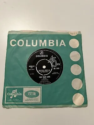 Yardbirds For Your Love / Got To Hurry 7  Vinyl 1965. Unusual WKT Tax Code • £30