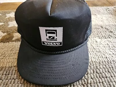 Vintage Volvo Truck Black Mesh Snapback Hat • $4.99