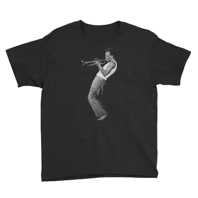 Miles Davis Playing His Trumpet Artwork Youth (Kids Sizes) T-Shirt • £15.80