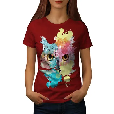 Wellcoda Stylish Owl Bird Womens T-shirt Beautiful Casual Design Printed Tee • £17.99