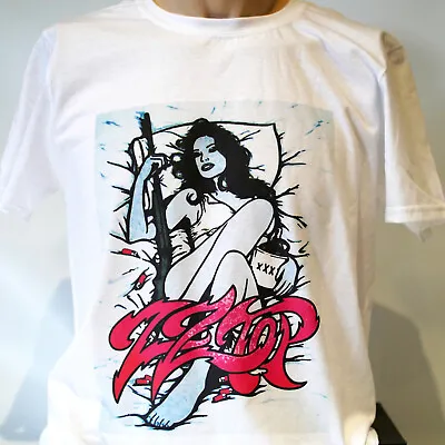 ZZ Top Metal Rock Short Sleeve White Unisex T-shirt S-3XL • £14.99