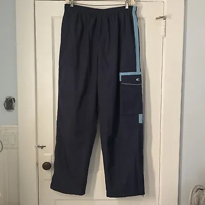 Vintage Champion Authentic Apparel Zipper Leg Lined Track Pants Blue Men’s XXL • $24.99