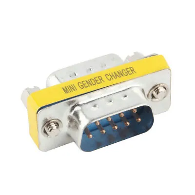 9 Pin RS-232 DB9 Male To Male Serial Cable Gender Changer Coupler Adapter US • $5.99