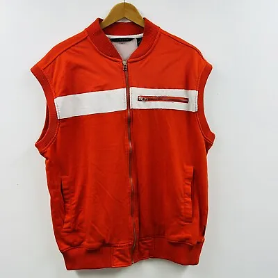 Sean John - Men's Size XL Xtra Large - Red/Orange Sleeveless Jacket Vest • $18.99