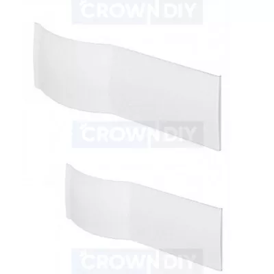 £114.95 • Buy P Shaped Shower Bath Front Panel ONLY 520mm X 1700mm Or 1500mm White Acrylic