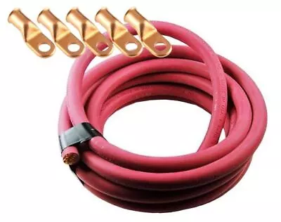 Ultra-Flex Car Battery/Welding Cable - 4 Gauge Red - 40 Feet - And 5 Lugs • $88.91