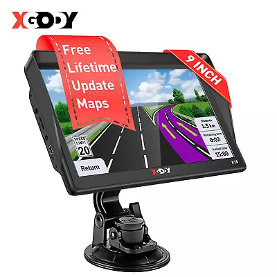 XGODY 9'' Large Screen GPS Navigation For Truck Motorhome Spoken Direction 2024 • $68.99