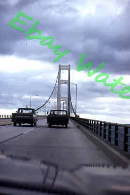 Mackinac Bridge  WOrkers International & Ford Pickup Truck 1973 Kodak 35mm Slide • $12.99