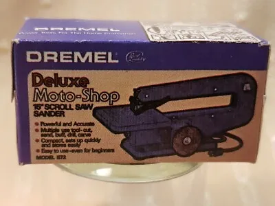 Miniature Dollhouse Dremel Moto-shop 16  Scroll Saw Sander Empty Box For Display • $10