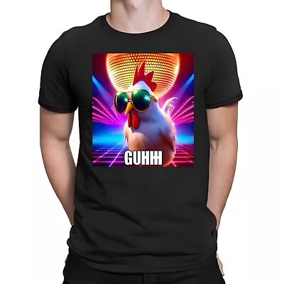 NWT Chicken Wearing Sunglasses In Disco With GUH Classic S-5XL USA Print T-Shirt • $22.39