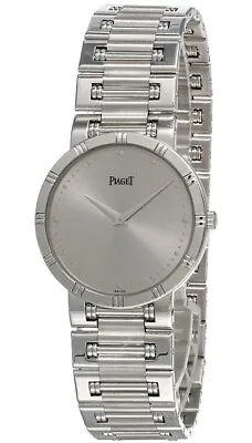 Piaget Dancer 18Kt White Gold Round 31MM Quartz Men's Watch G0A03331 • $12500
