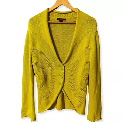 $21 • Buy Heather B Large (Petite) Knit Cardigan Chunky Button Detail Bell Sleeves Boho