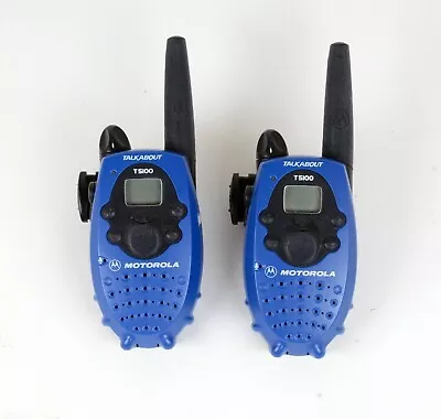 Set Of 2  Motorola Talkabout T5100 2-Way Radio Cobalt Blue - Walkie-Talkie  • $19.99