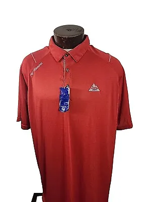 Mizuno Men's XXL 2XL Red Gray Coors Light Chipper Jones Short Sleeve Golf... • $39.98