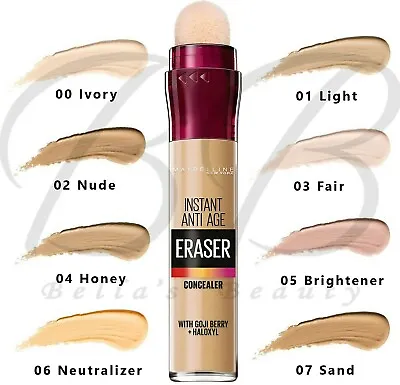 MAYBELLINE Instant Anti-Age Eraser Under Eye Lightweight Concealer *ALL SHADES* • £8.29