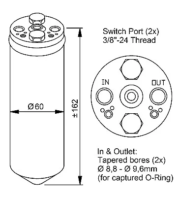 NRF Air Conditioning Dryer 33183  With Seal Ring R 134a • $22.62