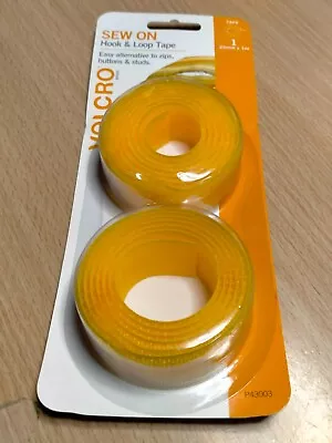 HOOK & LOOP TAPE - Velcro Brand - Yellow - 1m - (9311417940072/91)(1889) • $7