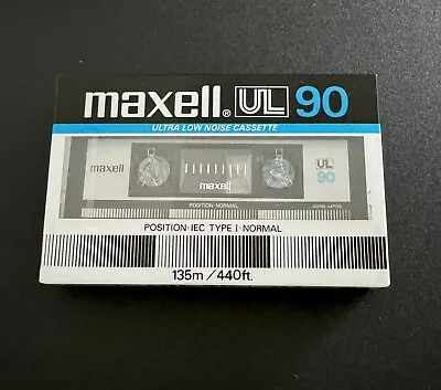 Maxell Ul90 Type I Blank Audio Cassette Tapes (1984) Brand New And Sealed • £11.95