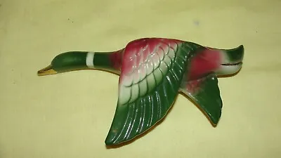 £19.33 • Buy Vintage Ceramic Flying Mallard Duck Wall Pocket 