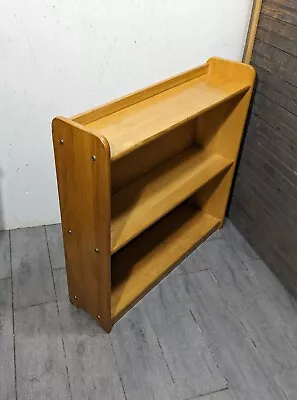 Vintage Mid Century Modern Rustic Farmhouse Wood Bookcase Bookshelf Shelf L82 • $243