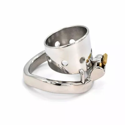 Super Chastity Locking Belt Device Open Cages Metal CC367 Stainless Steel Male • $19.99