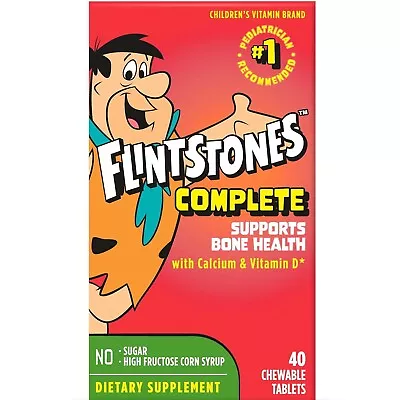 Flintstones Chewable Kids Vitamin Multivitamin For Kids 40 Count • $7.99