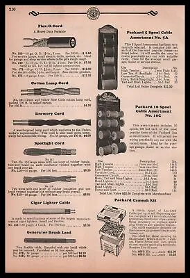 1931 Packard Electric Warren Ohio Spool Cable Assortment Store Display Print Ad • $16.80