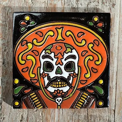 MEXICAN Relief TILE 10.5X10.5 CMS Bandito • £4.95