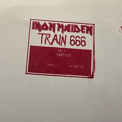 IRON MAIDEN - MEGA RARE TRAIN 666 Red Vinyl Record  • £390