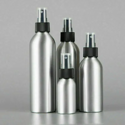 Refillable Aluminum Bottles Empty Perfume Mist Spray Small Metal Atomizer 1/5pcs • £3.20