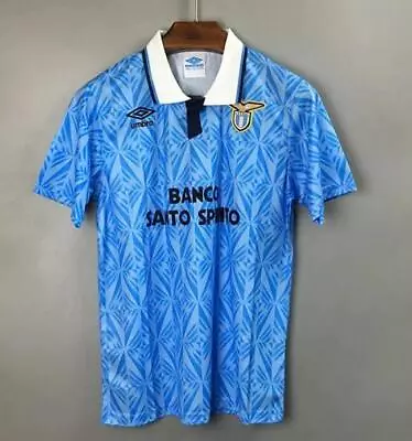 Lazio Retro 1991/92 Home Shirt Jersey Gascoigne #10 INZAGHI #21 • £29.99