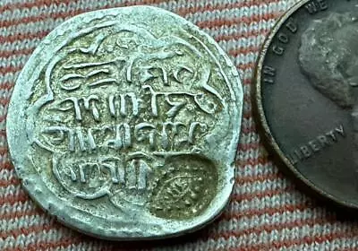 Persia Eretnids Dirham Coin AR Silver Post-Mongol - ( W COUNTER MARK )  #ZC38 • $61.14