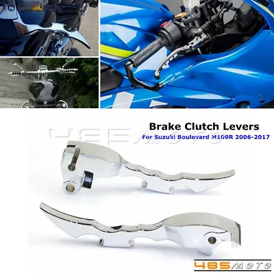 Chrome Blade Brake Clutch Hand Levers Fit For Suzuki Boulevard M109R 2009-2013 • $32.99