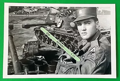 Found PHOTO Of Young Actor Singer Elvis Presley In The Army Military • $3.29