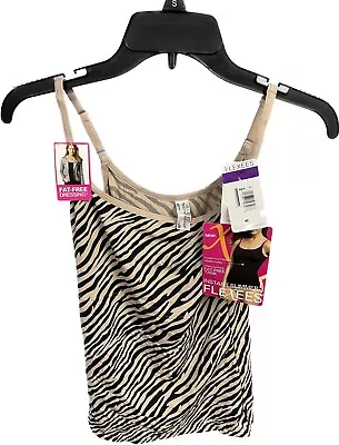 Maidenform Flexees Slimming Firm Control Tank Size 2XL Tan/Black Zebra B180 • $14.95