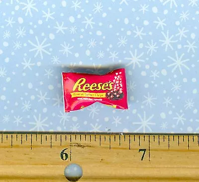 $2 • Buy Dollhouse MINIATURE Size Peanut Butter Candy Baking Chips Bag