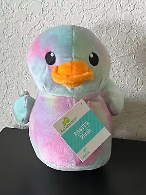 2024 EASTER Way To Celebrate TIE DYE DUCKY DUCK 7  PLUSH NEW+TAG • $14.99
