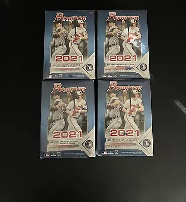 2021 Bowman Topps MLB Baseball Blaster Box Brand New Factory Sealed - Lot Of 4 • $60