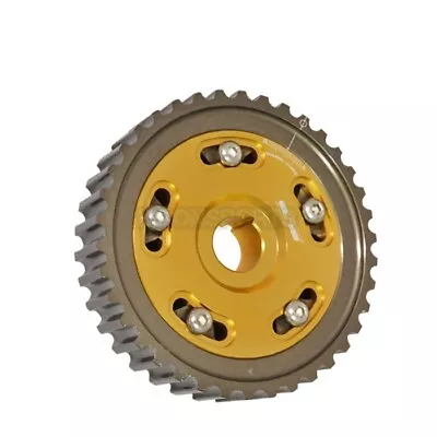 Honda CIVC D15/D16 SOHC Adjustable JDM 1 Piece Aluminium Camshaft Cam Gear Gold • $40.42