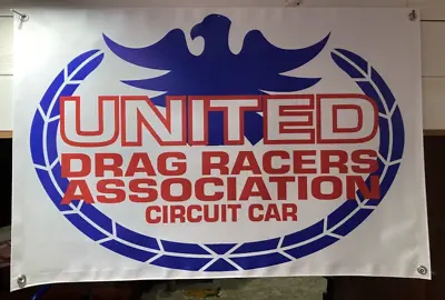 UDRA United Drag Racers Association Garage Banner Man Cave Vintage NHRA IHRA • $24.95