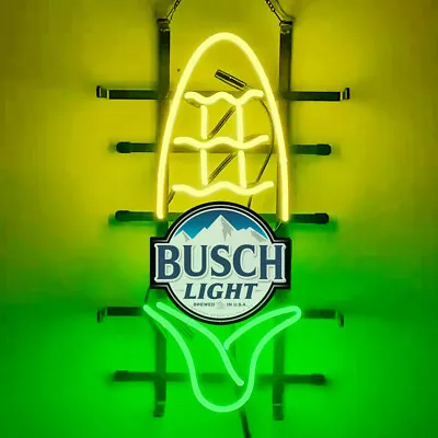 Corn Beer Neon Sign 19 X12  With HD Printed Bar Wall Decor Artwork Gift • $130.50