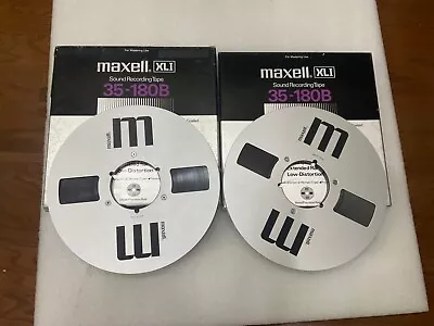 MAXELL XL 35-180 METAL 10.5 REEL TO REEL USED 1/4 Lot (2). • $125