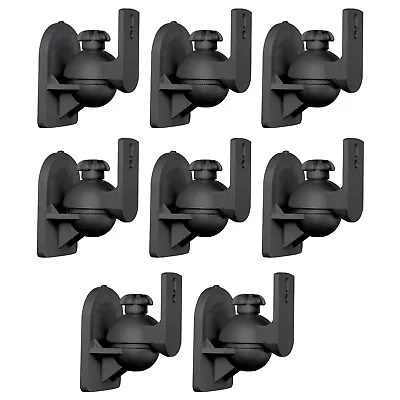 8 Pack Lot - Universal Satellite Speaker Black Wall Mount Brackets Fits Bose • $35.95