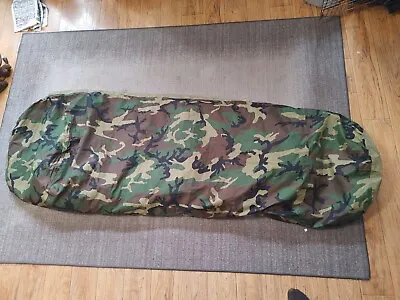 US Military 4 Piece Modular Tennier Sleeping Bag Green Black Camo Sleep System • $299.99