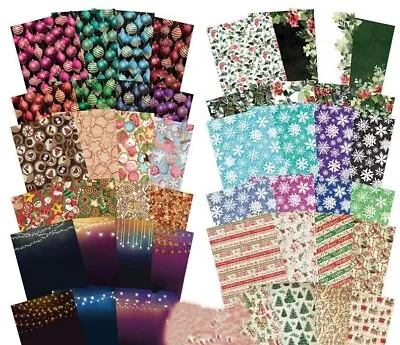 £2.60 • Buy 8 X A4 Sheets Hunkydory Adorable Scorable Christmas Patterned Card 350gsm NEW