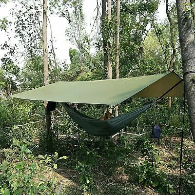 UK Camping Hammock With Mosquito Net And Tarp 114 X 54inch 440 LBS Load Capacity • £14.24