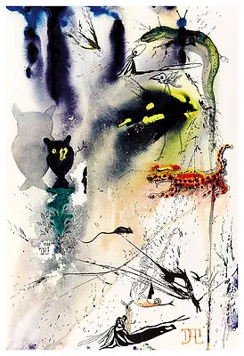 $32.37 • Buy Alices Adventures In Wonderland 3 A2 By Salvador Dali High Quality Canvas Print